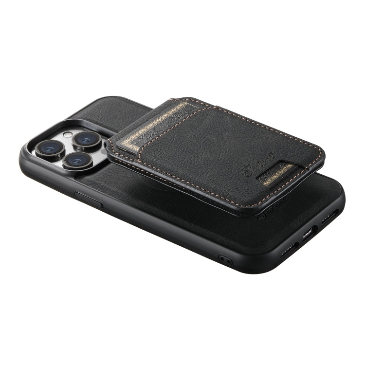 Suteni H17 Litchi Texture Leather MagSafe Detachable Wallet Phone Case, For iPhone 14 Plus, For iPhone 14, For iPhone 14 Pro, For iPhone 14 Pro Max, For iPhone 13 Pro Max, For iPhone 13 Pro, For iPhone 13, For iPhone 12