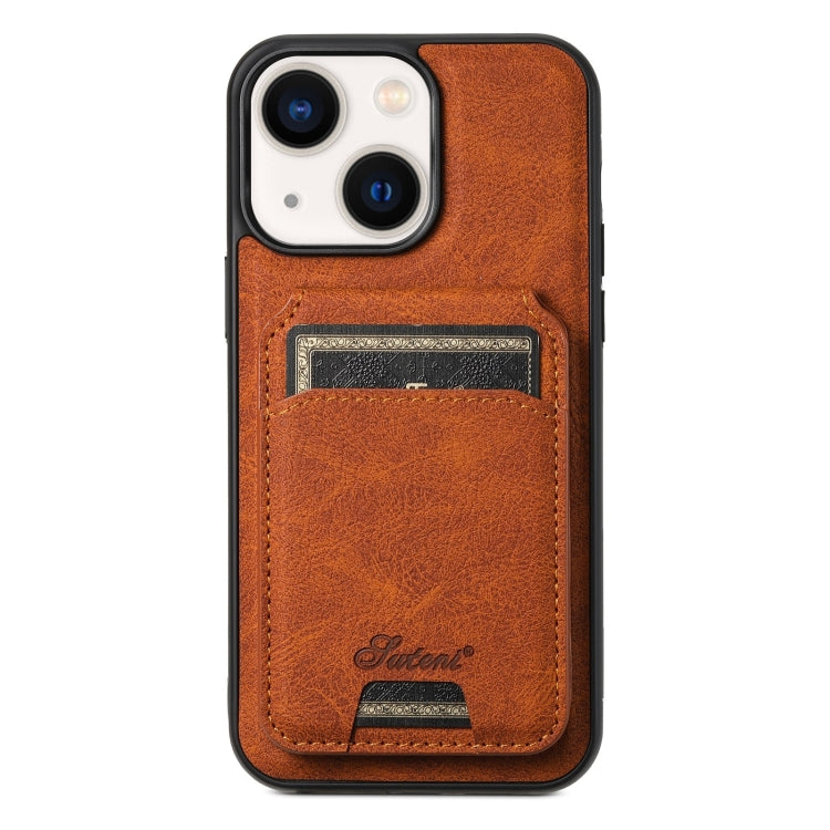 Suteni H17 Litchi Texture Leather MagSafe Detachable Wallet Phone Case, For iPhone 14 Plus, For iPhone 14, For iPhone 14 Pro, For iPhone 14 Pro Max, For iPhone 13 Pro Max, For iPhone 13 Pro, For iPhone 13, For iPhone 12