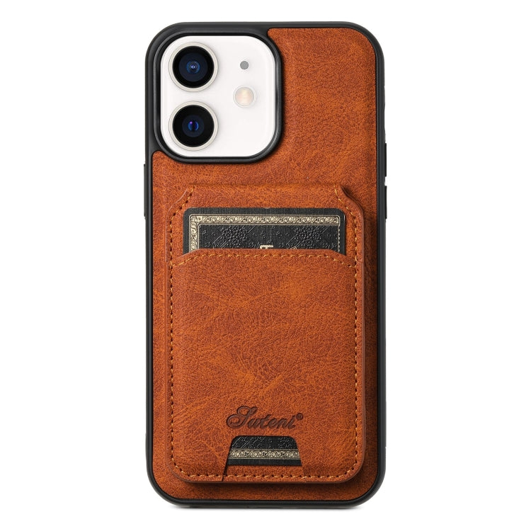 Suteni H17 Litchi Texture Leather MagSafe Detachable Wallet Phone Case, For iPhone 14 Plus, For iPhone 14, For iPhone 14 Pro, For iPhone 14 Pro Max, For iPhone 13 Pro Max, For iPhone 13 Pro, For iPhone 13, For iPhone 12