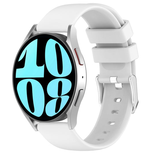 20mm Smooth Solid Color Silicone Watch Band, For Samsung Galaxy Watch 6 40mm, For Samsung Galaxy Watch 6 Classic 43mm
