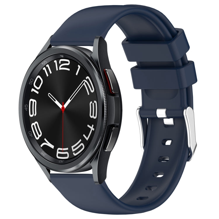 20mm Smooth Solid Color Silicone Watch Band, For Samsung Galaxy Watch 6 40mm, For Samsung Galaxy Watch 6 Classic 43mm