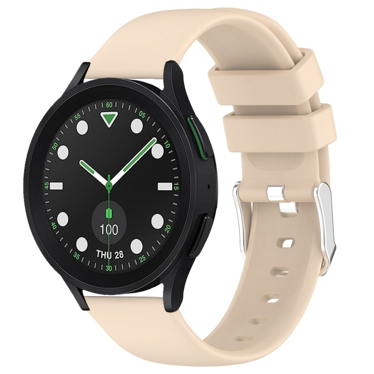 20mm Smooth Solid Color Silicone Watch Band, For Samsung Galaxy watch 5 Pro Golf Edition, For Samsung Galaxy watch 5 Golf Edition