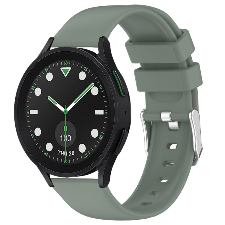 20mm Smooth Solid Color Silicone Watch Band, For Samsung Galaxy watch 5 Pro Golf Edition, For Samsung Galaxy watch 5 Golf Edition