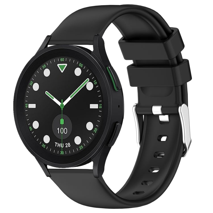 20mm Smooth Solid Color Silicone Watch Band, For Samsung Galaxy watch 5 Pro Golf Edition, For Samsung Galaxy watch 5 Golf Edition