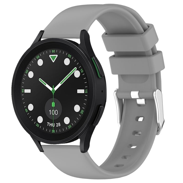 20mm Smooth Solid Color Silicone Watch Band, For Samsung Galaxy watch 5 Pro Golf Edition, For Samsung Galaxy watch 5 Golf Edition