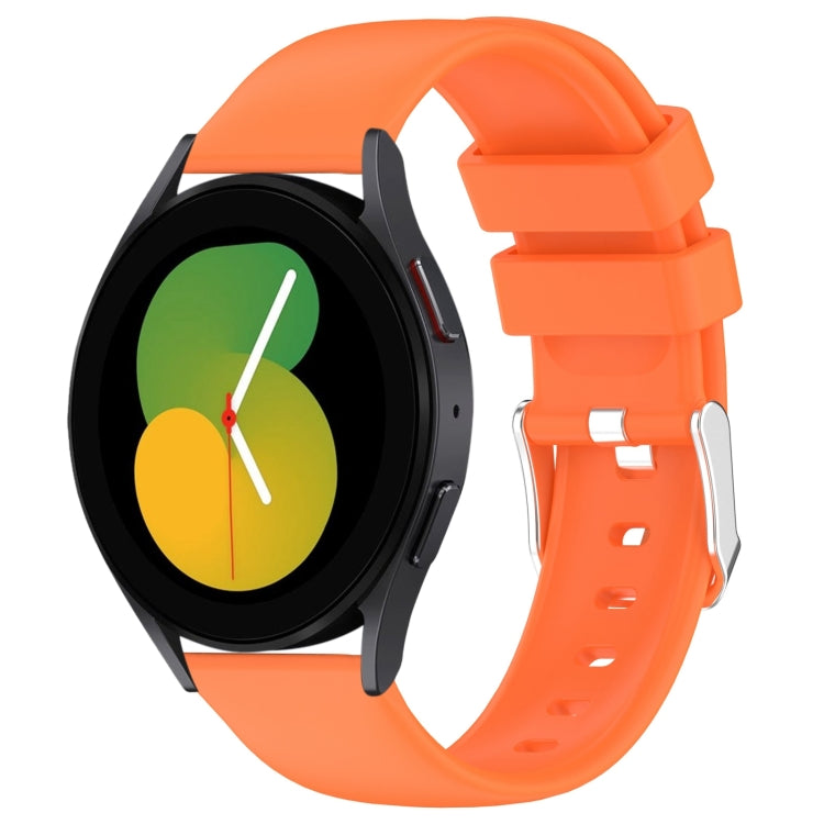 20mm Smooth Solid Color Silicone Watch Band, For Samsung Galaxy Watch 5  44mm, For Samsung Galaxy Watch 5 Pro  45mm
