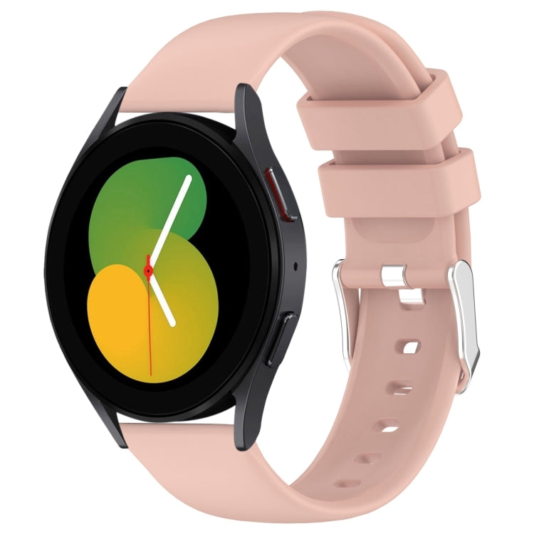 20mm Smooth Solid Color Silicone Watch Band, For Samsung Galaxy Watch 5  44mm, For Samsung Galaxy Watch 5 Pro  45mm
