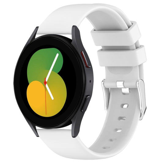 20mm Smooth Solid Color Silicone Watch Band, For Samsung Galaxy Watch 5  40mm, For Samsung Galaxy Watch 4 44mm
