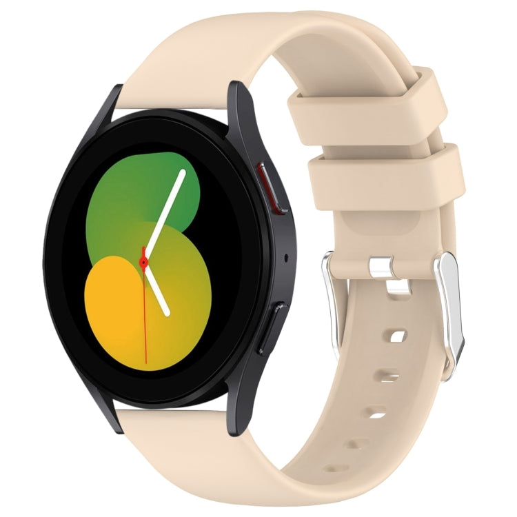 20mm Smooth Solid Color Silicone Watch Band, For Samsung Galaxy Watch 5  40mm, For Samsung Galaxy Watch 4 44mm