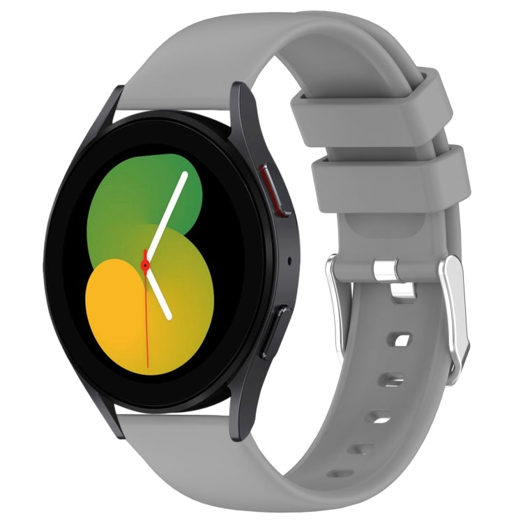 20mm Smooth Solid Color Silicone Watch Band, For Samsung Galaxy Watch 5  40mm, For Samsung Galaxy Watch 4 44mm