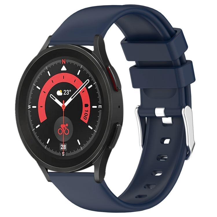 20mm Smooth Solid Color Silicone Watch Band, For Samsung Galaxy Watch 5  44mm, For Samsung Galaxy Watch 5 Pro  45mm