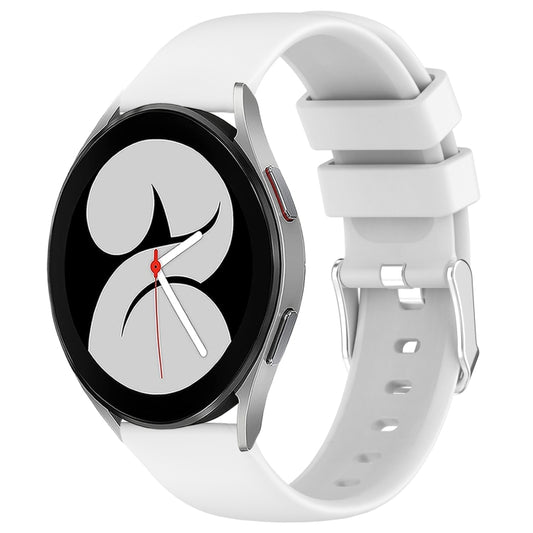 20mm Smooth Solid Color Silicone Watch Band, For Samsung Galaxy Watch 4 40mm, For Samsung  Galaxy Watch 4 Classic 46mm