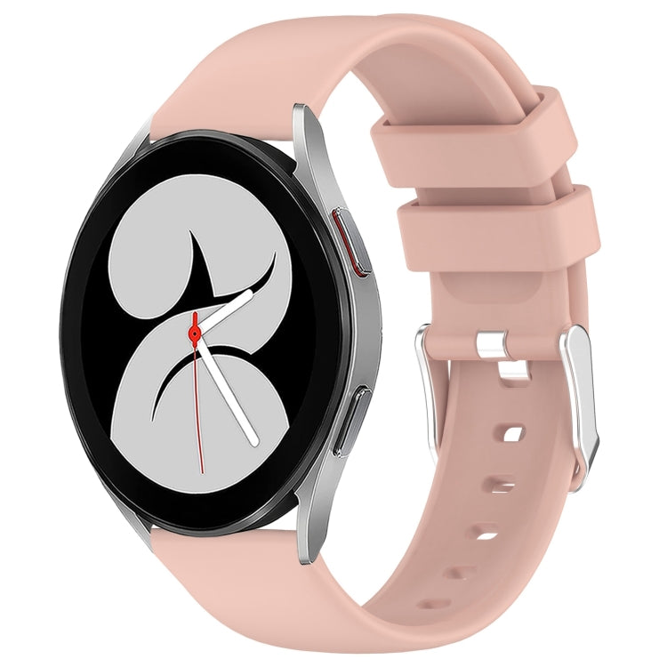 20mm Smooth Solid Color Silicone Watch Band, For Samsung Galaxy Watch 4 40mm, For Samsung  Galaxy Watch 4 Classic 46mm