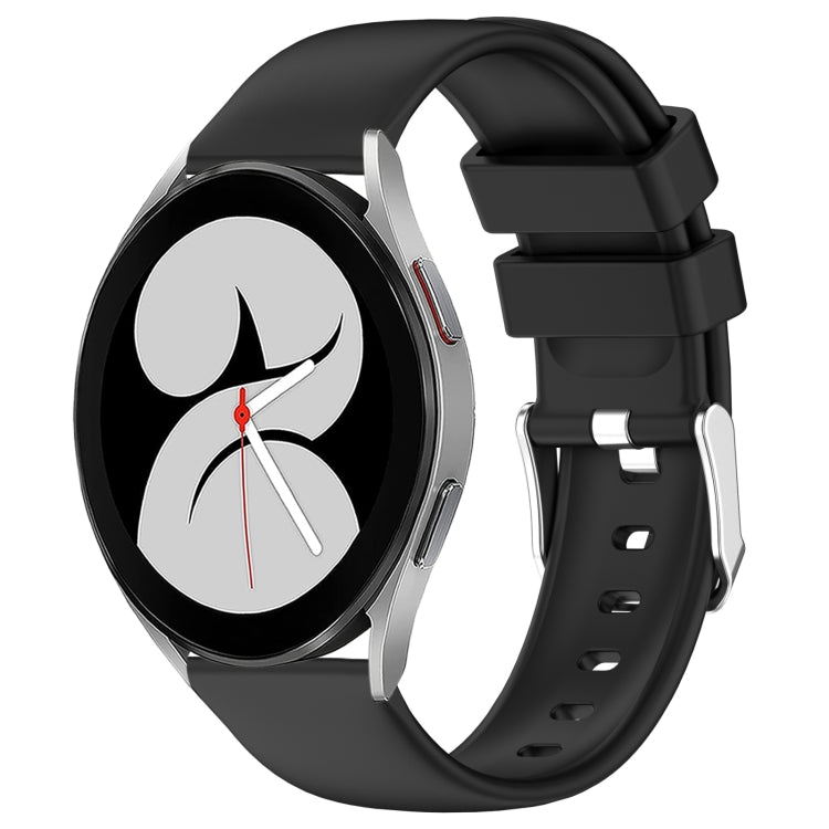 20mm Smooth Solid Color Silicone Watch Band, For Samsung Galaxy Watch 4 40mm, For Samsung  Galaxy Watch 4 Classic 46mm