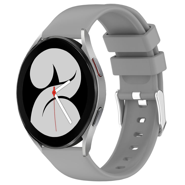 20mm Smooth Solid Color Silicone Watch Band, For Samsung Galaxy Watch 4 40mm, For Samsung  Galaxy Watch 4 Classic 46mm