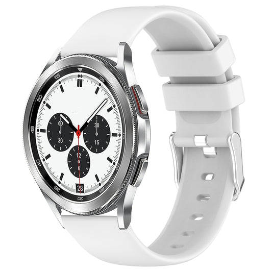 20mm Smooth Solid Color Silicone Watch Band, For Samsung  Galaxy Watch 4 Classic 42mm, For Samsung Galaxy Watch Active 2 44mm