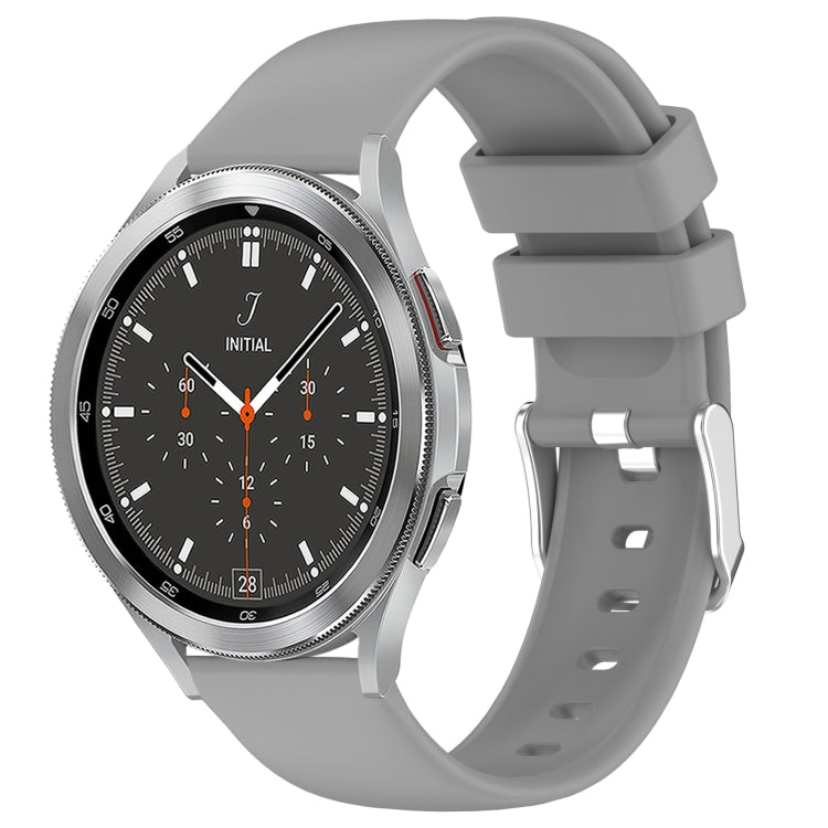 20mm Smooth Solid Color Silicone Watch Band, For Samsung Galaxy Watch 4 40mm, For Samsung  Galaxy Watch 4 Classic 46mm