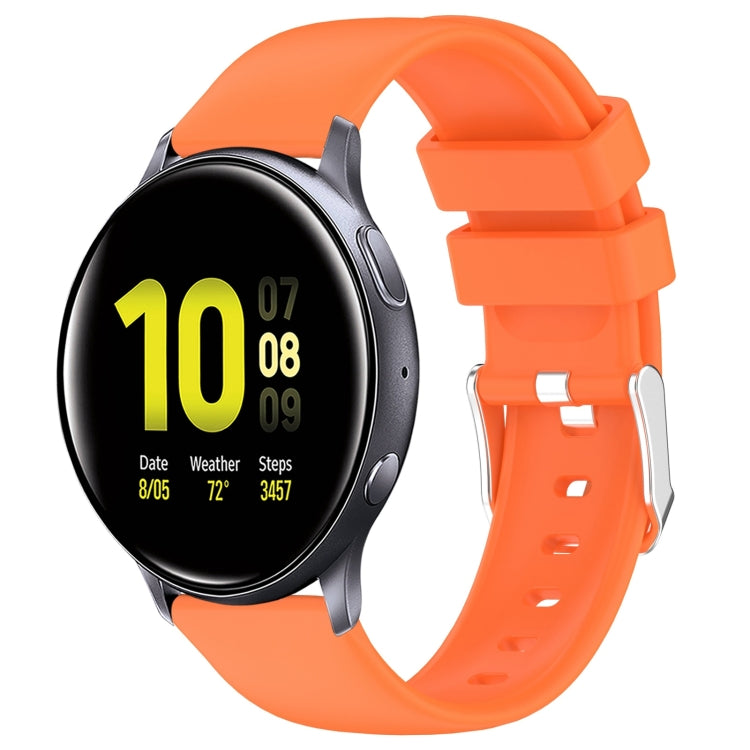 20mm Smooth Solid Color Silicone Watch Band, For Samsung  Galaxy Watch 4 Classic 42mm, For Samsung Galaxy Watch Active 2 44mm