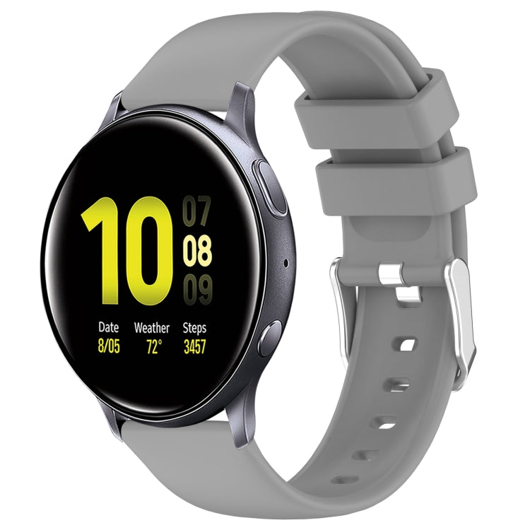 20mm Smooth Solid Color Silicone Watch Band, For Samsung  Galaxy Watch 4 Classic 42mm, For Samsung Galaxy Watch Active 2 44mm
