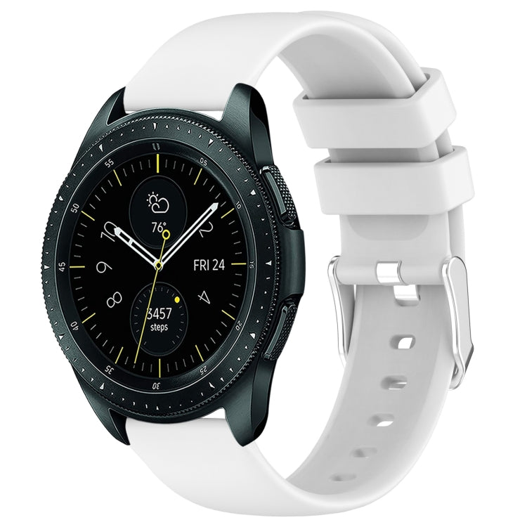20mm Smooth Solid Color Silicone Watch Band, For Samsung Galaxy Watch Active 2 40mm, For Samsung Galaxy Watch 42mm