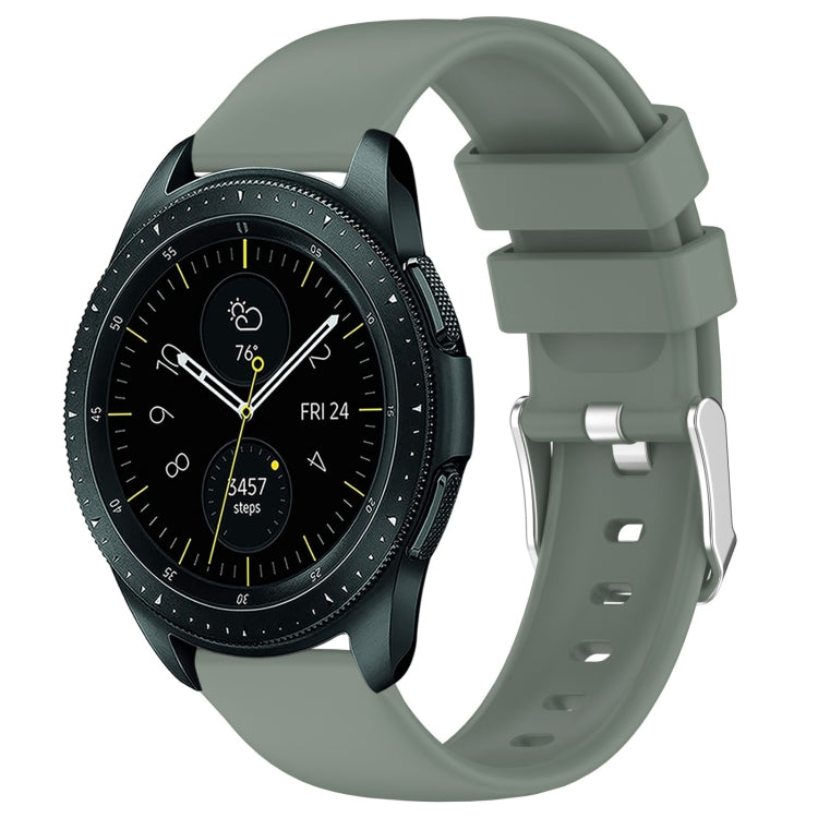 20mm Smooth Solid Color Silicone Watch Band, For Samsung Galaxy Watch Active 2 40mm, For Samsung Galaxy Watch 42mm