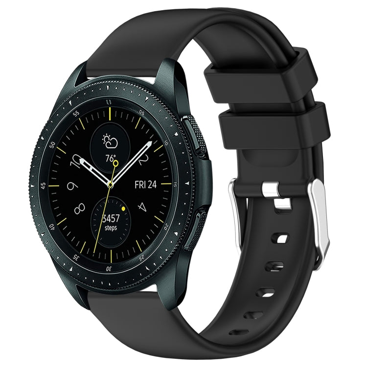 20mm Smooth Solid Color Silicone Watch Band, For Samsung Galaxy Watch Active 2 40mm, For Samsung Galaxy Watch 42mm