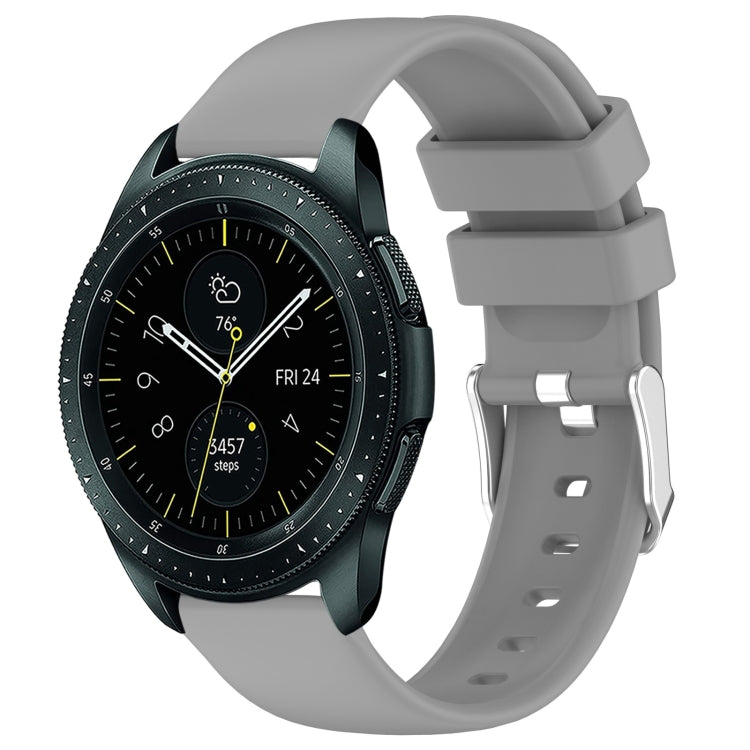 20mm Smooth Solid Color Silicone Watch Band, For Samsung Galaxy Watch Active 2 40mm, For Samsung Galaxy Watch 42mm