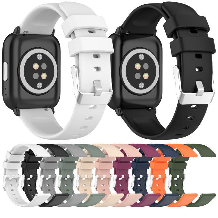 20mm Smooth Solid Color Silicone Watch Band, For Samsung Galaxy Watch 5  44mm, For Samsung Galaxy Watch 5 Pro  45mm
