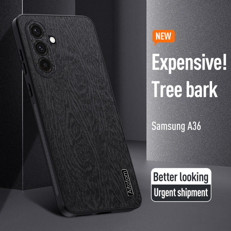 Tree Bark Leather Shockproof Phone Case, For Samsung Galaxy A26 5G, For Samsung Galaxy A36, For Samsung Galaxy A16 4G, For Samsung Galaxy A06 4G, For Samsung Galaxy S24 FE 5G, For Samsung Galaxy M55, For Samsung Galaxy A55, For Samsung Galaxy S23 FE 5G