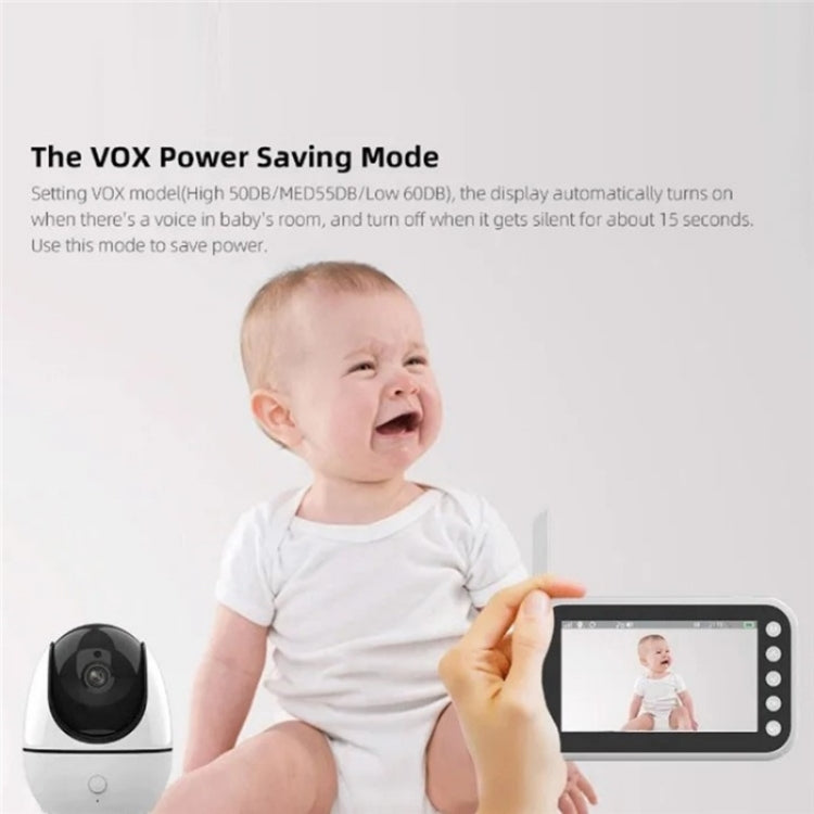 ABM200 Support Two-Way Voice Temperature Display 4.5-inch Video Baby Monitor Music Player, ABM200