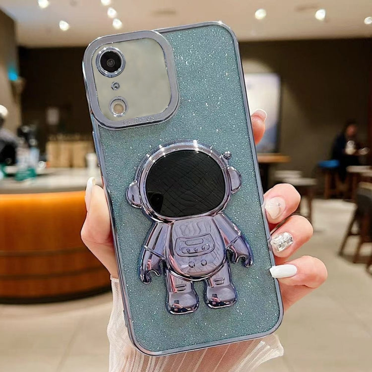 Glitter Electroplating Astronaut Holder Phone Case, For iPhone 11 Pro, For iPhone XR, For iPhone XS Max, For iPhone X / XS