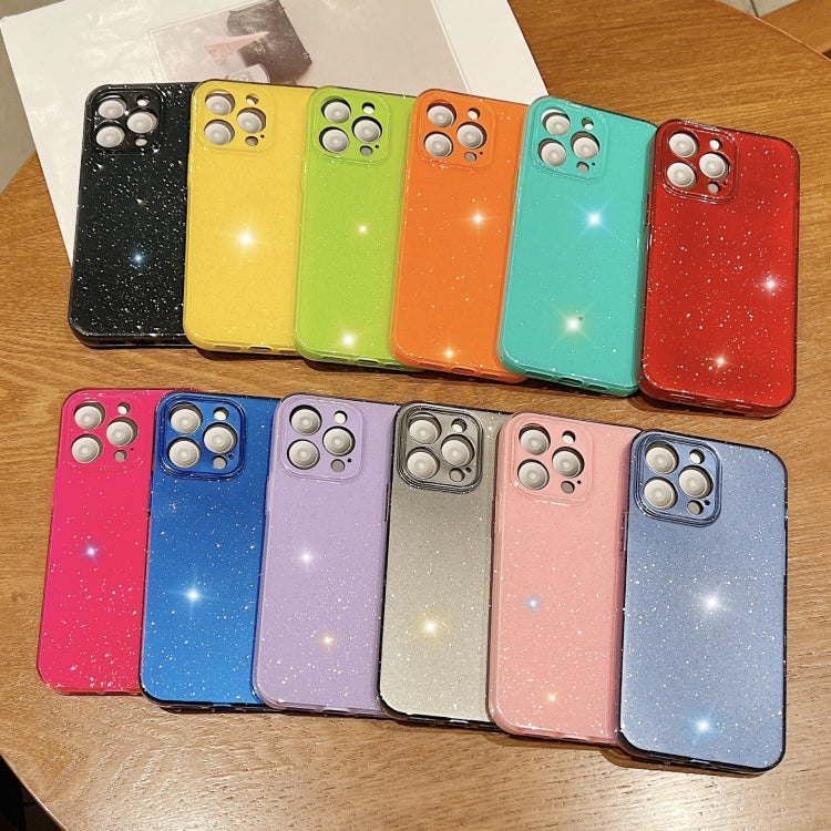 Jelly Glitter Solid Color TPU Phone Case, For iPhone 15 Plus, For iPhone 15