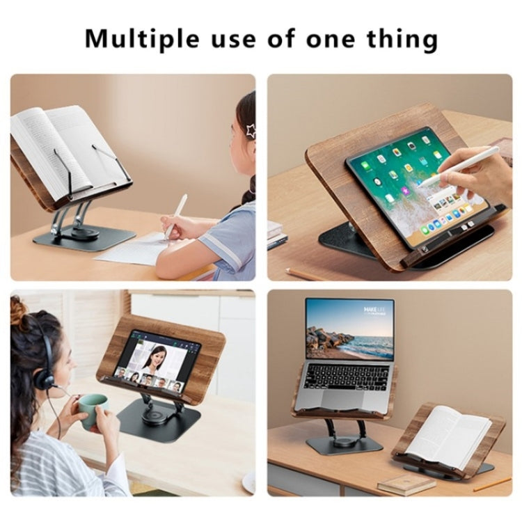 RS03 For 10-17 inch Device Adjustable Desktop Book Reading Laptop Holder Stand, RS03