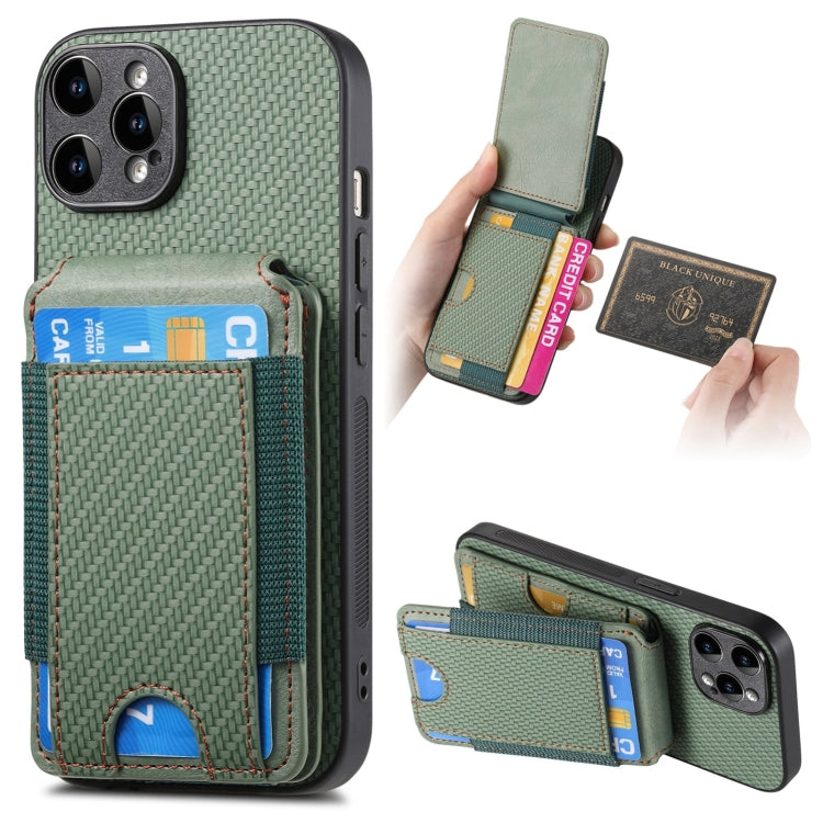 Carbon Fiber Vertical Flip Wallet Stand Phone Case, For iPhone 13 Pro Max, For iPhone 13 Pro, For iPhone 13, For iPhone 12, For iPhone 12 Pro Max, For iPhone 12 Pro