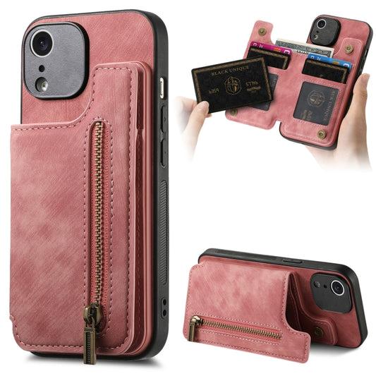 Retro Leather Zipper Wallet Back Phone Case, For iPhone XR, For iPhone XS Max, For iPhone 7 Plus / 8 Plus, For iPhone 6 Plus / 6s Plus