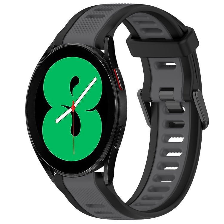 20mm Two Color Textured Silicone Watch Band, For Samsung Galaxy Watch 5  40mm, For Samsung Galaxy Watch 4 44mm