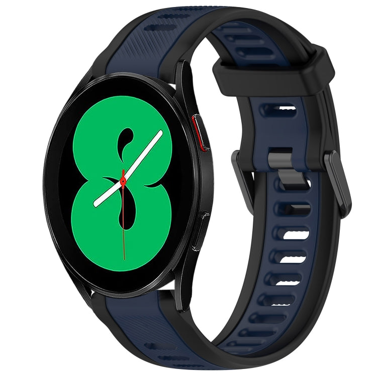 20mm Two Color Textured Silicone Watch Band, For Samsung Galaxy Watch 5  40mm, For Samsung Galaxy Watch 4 44mm
