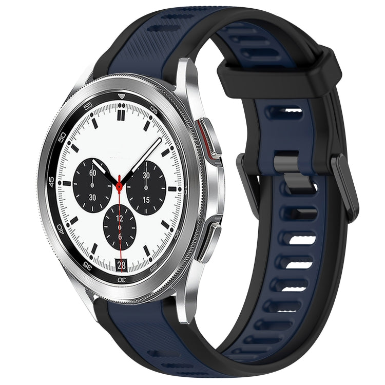 20mm Two Color Textured Silicone Watch Band, For Samsung  Galaxy Watch 4 Classic 42mm, For Samsung Galaxy Watch Active 2 44mm