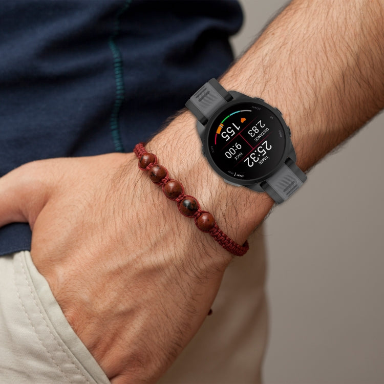 20mm Two Color Textured Silicone Watch Band, For Samsung Galaxy Watch Active 2 40mm, For Samsung Galaxy Watch 42mm