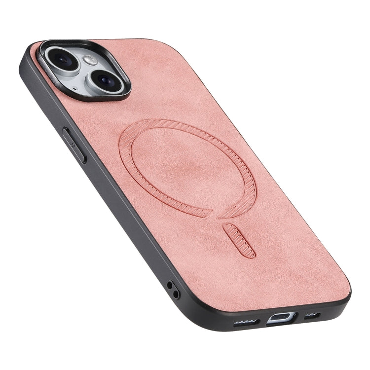 Solid Color Retro Magsafe PU Back Cover Phone Case
