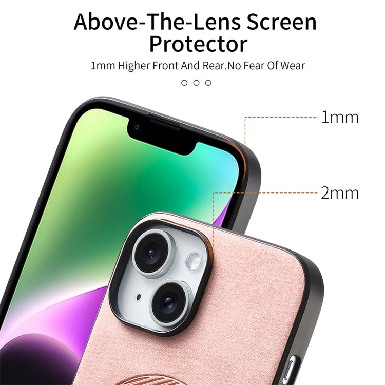 Solid Color Retro Magsafe PU Back Cover Phone Case