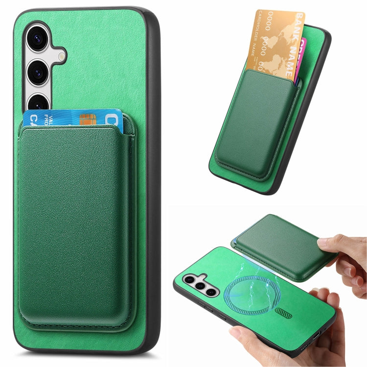 Retro Magsafe Card Bag PU Back Cover Phone Case, For Samsung Galaxy S23 FE 5G, For Samsung Galaxy M14 5G, For Samsung Galaxy A34