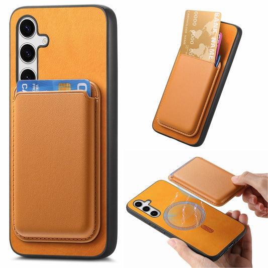 Retro Magsafe Card Bag PU Back Cover Phone Case, For Samsung Galaxy S23 FE 5G, For Samsung Galaxy M14 5G, For Samsung Galaxy A34