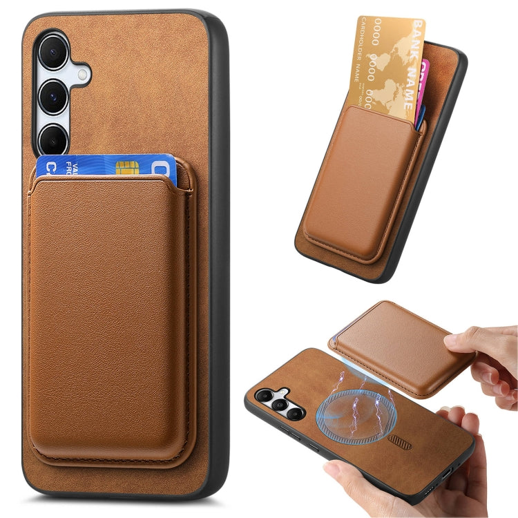 Retro Magsafe Card Bag PU Back Cover Phone Case, For Samsung Galaxy S23 FE 5G, For Samsung Galaxy M14 5G, For Samsung Galaxy A34