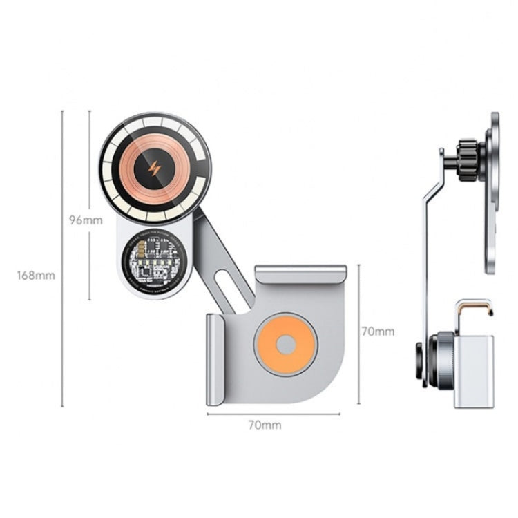 A8S 15W Wireless Charging New Energy Vehicle Navigation Bracket For Tesla Car Screen Base, A8S