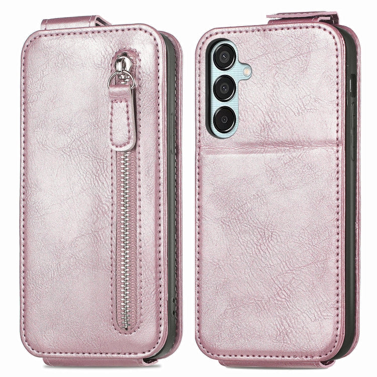 Zipper Wallet Vertical Flip Leather Phone Case, For Samsung Galaxy A06, For Samsung Galaxy S24 FE 5G, For Samsung Galaxy M35, For Samsung Galaxy M15, For Samsung Galaxy A15, For Samsung Galaxy S24 Ultra 5G, For Samsung Galaxy S24+ 5G