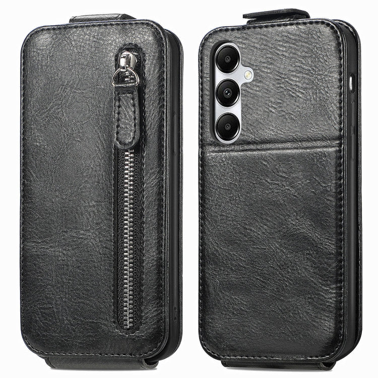 Zipper Wallet Vertical Flip Leather Phone Case, For Samsung Galaxy A06, For Samsung Galaxy S24 FE 5G, For Samsung Galaxy M35, For Samsung Galaxy M15, For Samsung Galaxy A15, For Samsung Galaxy S24 Ultra 5G, For Samsung Galaxy S24+ 5G