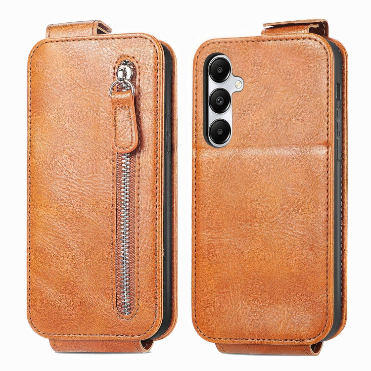 Zipper Wallet Vertical Flip Leather Phone Case, For Samsung Galaxy A06, For Samsung Galaxy S24 FE 5G, For Samsung Galaxy M35, For Samsung Galaxy M15, For Samsung Galaxy A15, For Samsung Galaxy S24 Ultra 5G, For Samsung Galaxy S24+ 5G