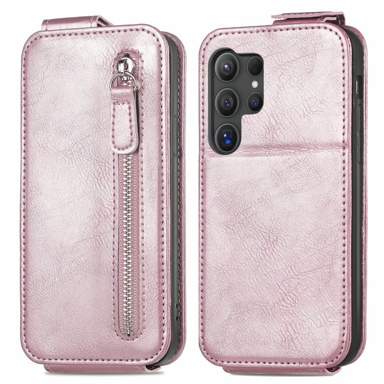 Zipper Wallet Vertical Flip Leather Phone Case, For Samsung Galaxy A06, For Samsung Galaxy S24 FE 5G, For Samsung Galaxy M35, For Samsung Galaxy M15, For Samsung Galaxy A15, For Samsung Galaxy S24 Ultra 5G, For Samsung Galaxy S24+ 5G