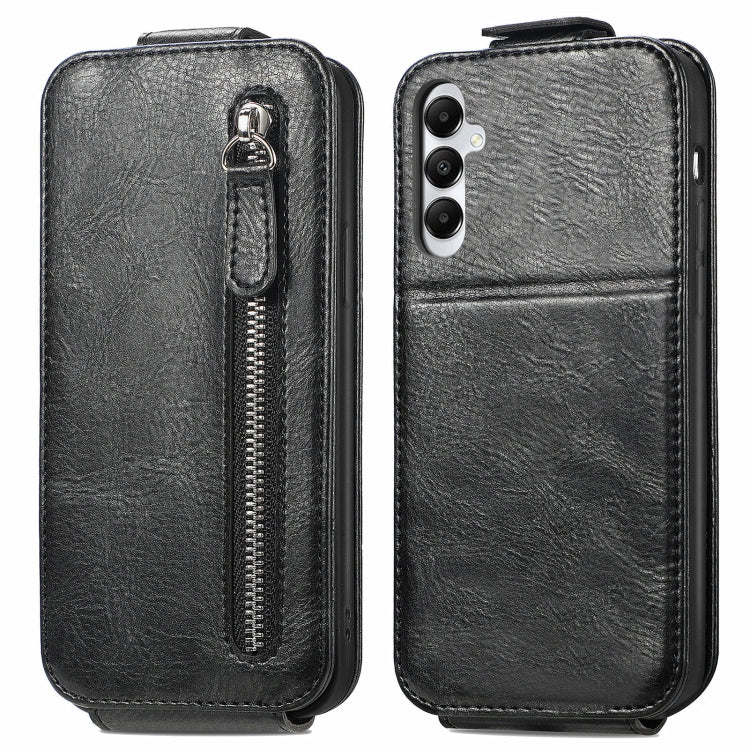 Zipper Wallet Vertical Flip Leather Phone Case, For Samsung Galaxy A05, For Samsung Galaxy A05s, For Samsung Galaxy M14, For Samsung Galaxy XCover 5